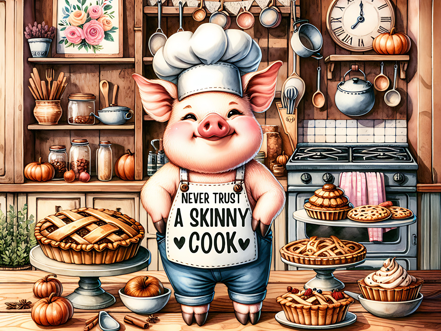 Never Trust A Skinny Cook