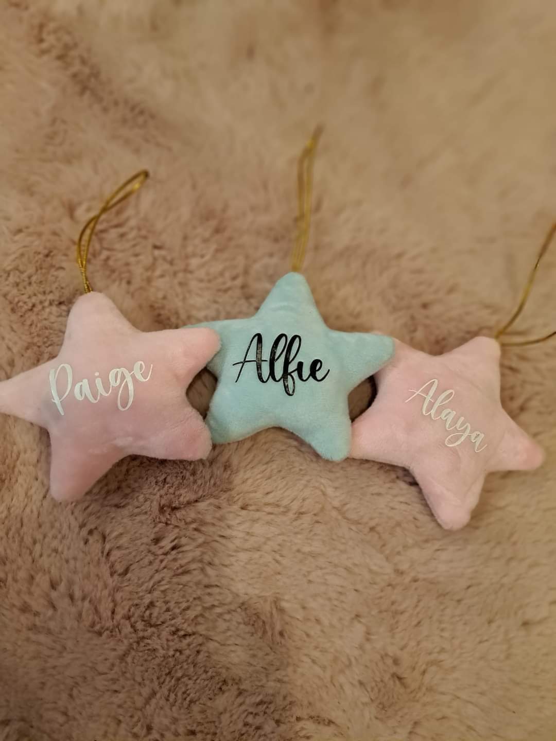 Personalised Star Tree Decorations