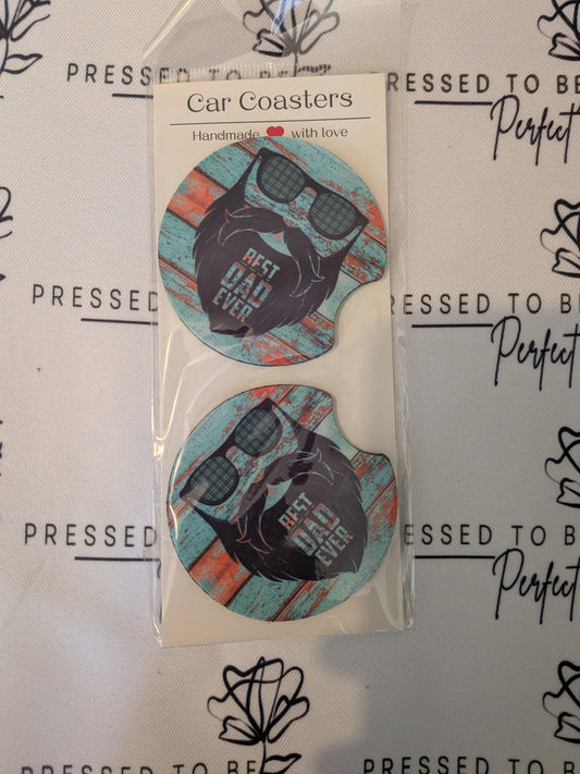 Best dad car coasters