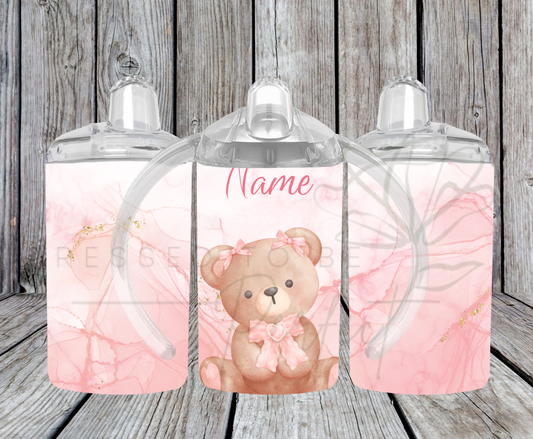 Teddy & Bows Personalised Sippy Cup