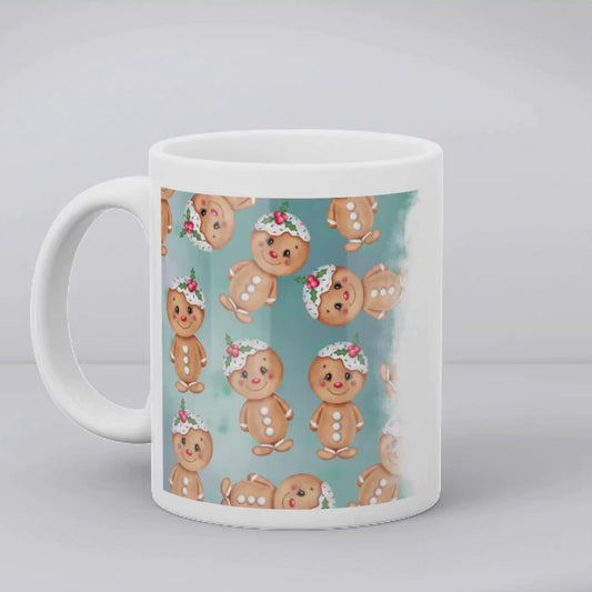 Blue Gingerbread Mug