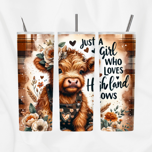 Just a Girl Highland Cows