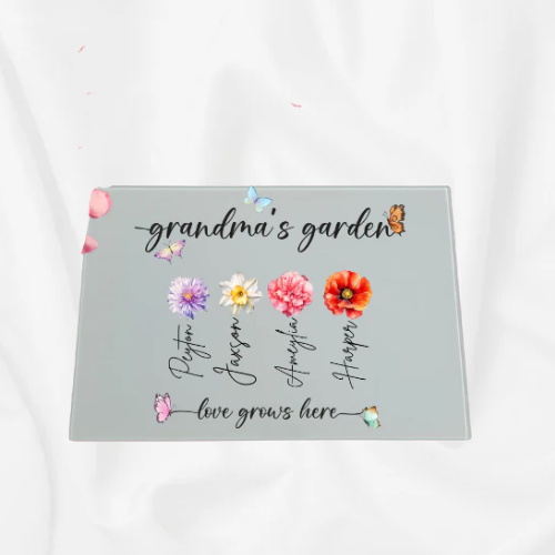 Grandma's Garden Chopping Board