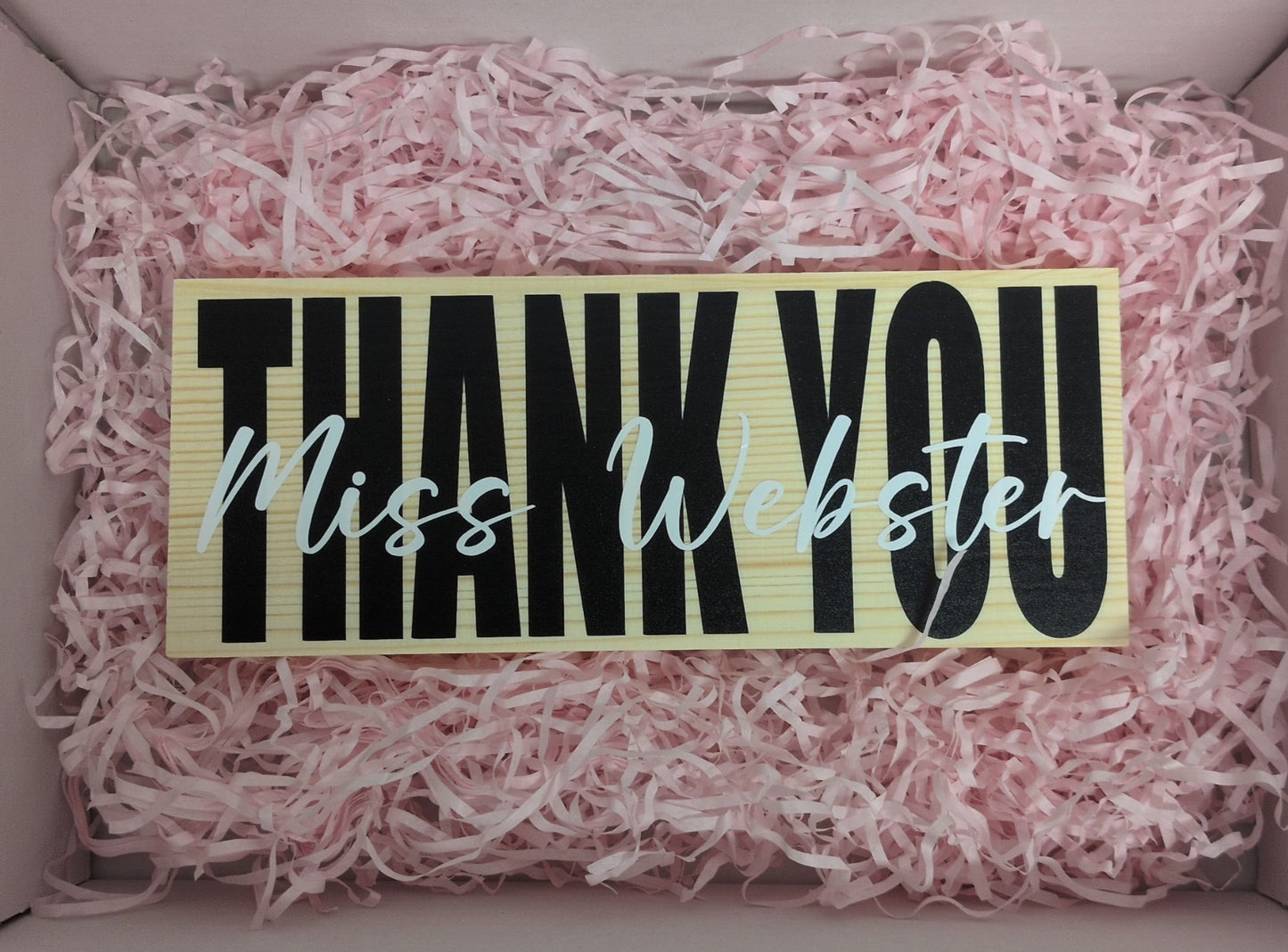 Custom Teacher Name Block