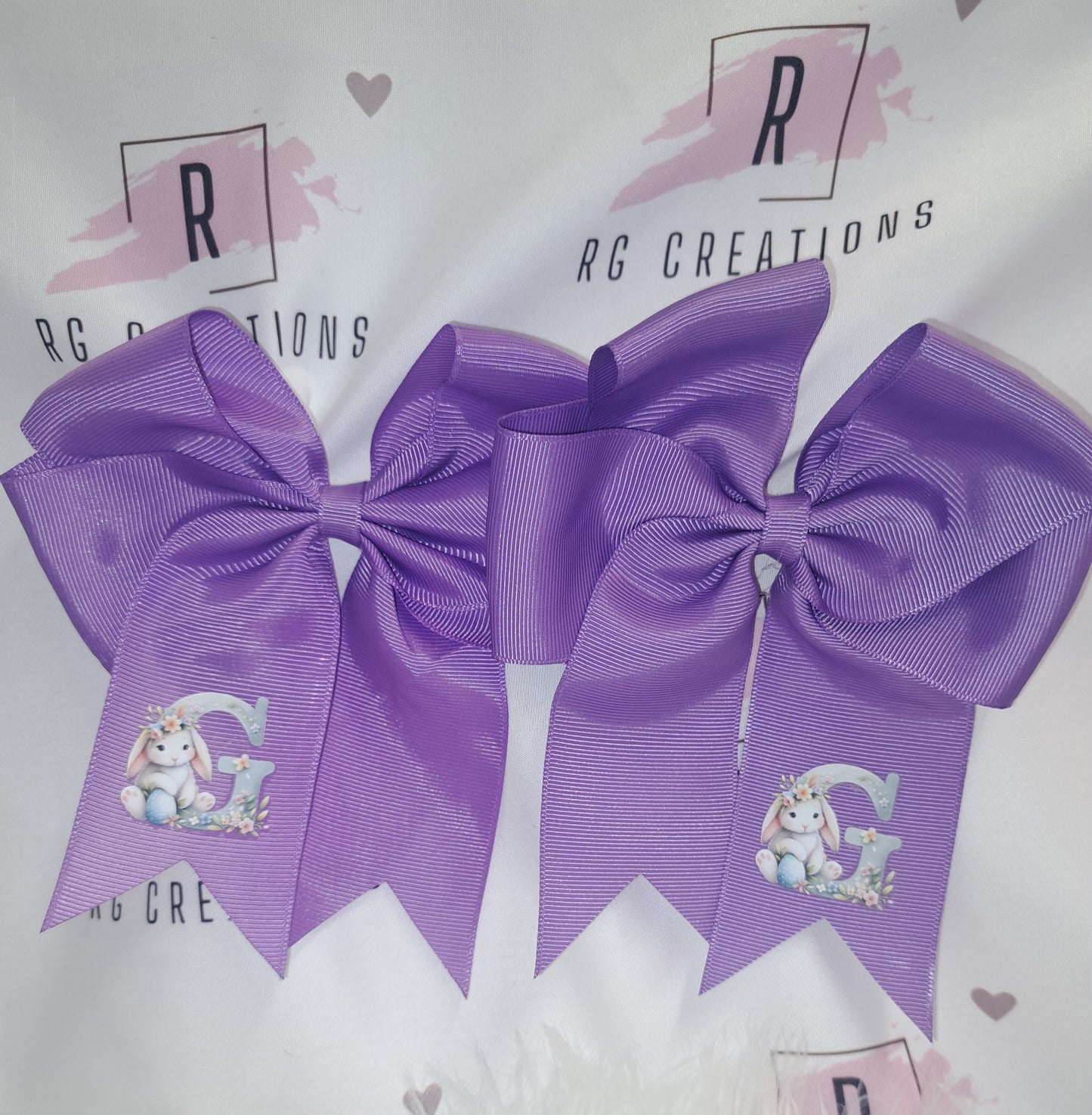 Easter Letter Hair Bows